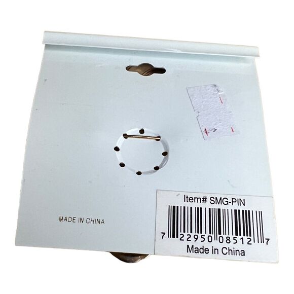 Vintage Mardi Gras Face Mask Brooch/Pin 18kt Gold Hand Painted - Picture 2 of 2